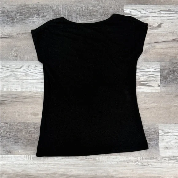 Merona Women's Classic Black Tee - Picture 3 of 3